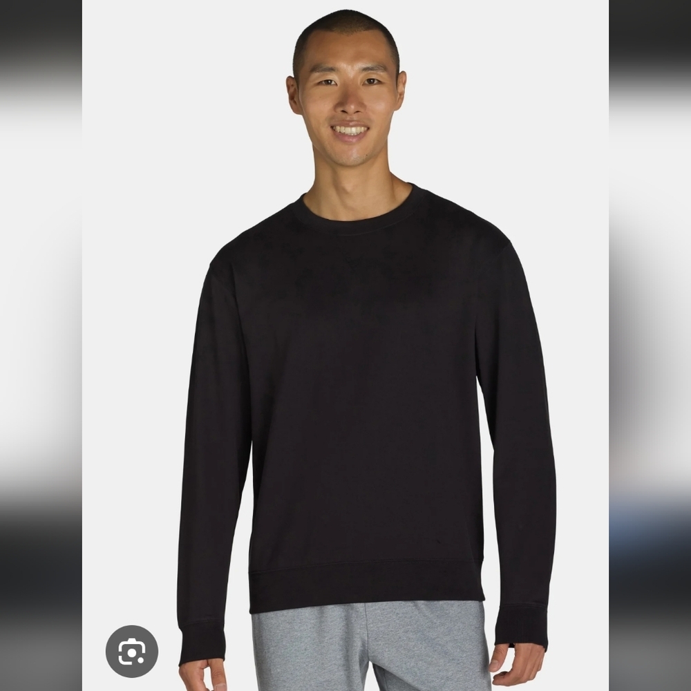 Gerry Weber Men's Textured Comfort Stretch Black Crewneck Size Large NWOT